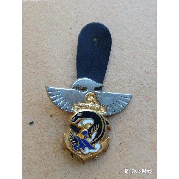INSIGNE 21 REGIMENT D'INFANTERIE DE MARINE OPEX NOUVELLE CALEDONIE 21 RIMA