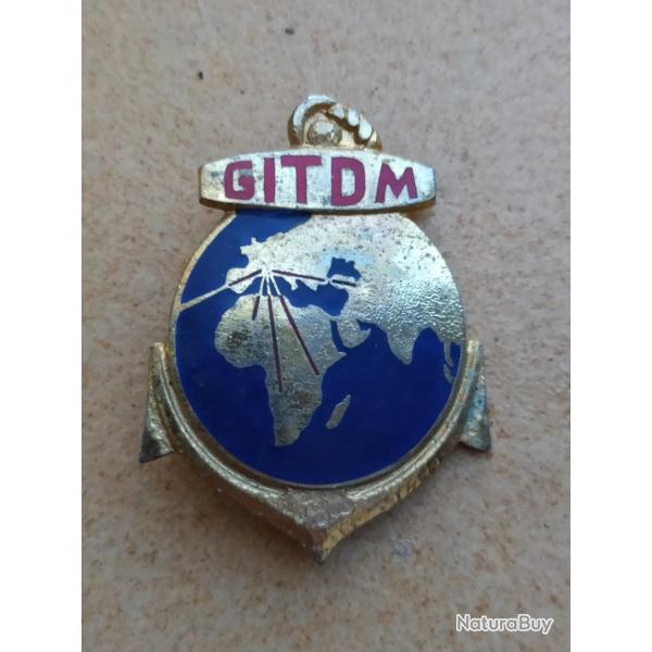 INSIGNE GROUPEMENT  D'INSTRUCTION DES TROUPES  DE MARINE  GITDM