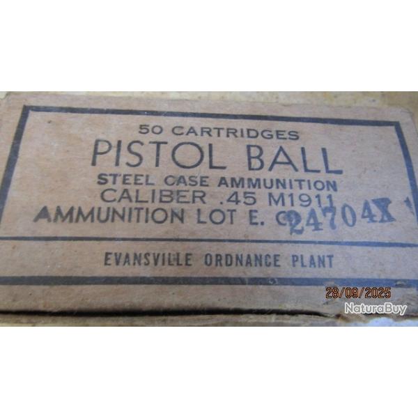 boite colt thompson 45 acp neutralises colt45 11.43 ww2 42 seconde guerre resistance parachutage