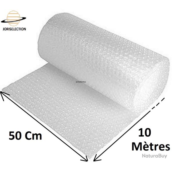 Rouleau De Papier Bulle 50cm Larg x 10 mtres Long Film Protecteur Emballage