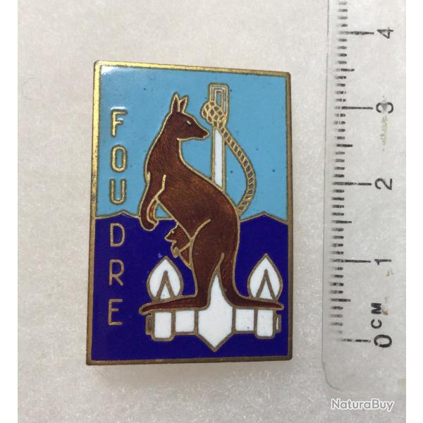 FRANCE MARINE - INSIGNE LSD FOUDRE 1952 Indochine Fabrication  Augis St Bart Lyon