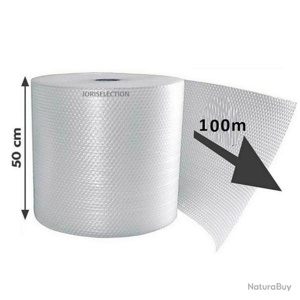 Rouleau De Papier Bulle 50cm Larg x 100 mtres Long Film Protecteur Emballage