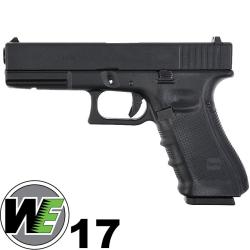 Pistolet Airsoft Gaz WE R17 Gen4 GBB Blowback R&eacute;plique G17 Noir