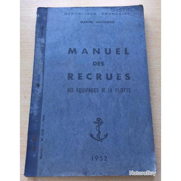 Manuel des nouvelles recrues de la Marine National 1952