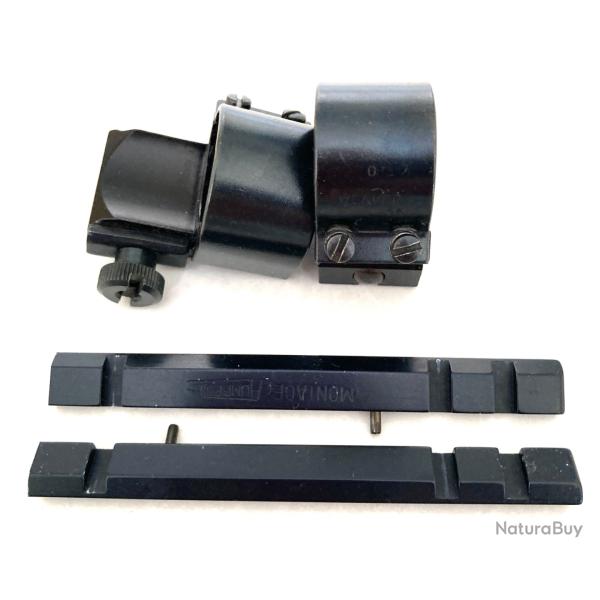 2 colliers WEAVER tat neuf pour montage lunette sur carabine gros calibre diamtre 25,4 mm.