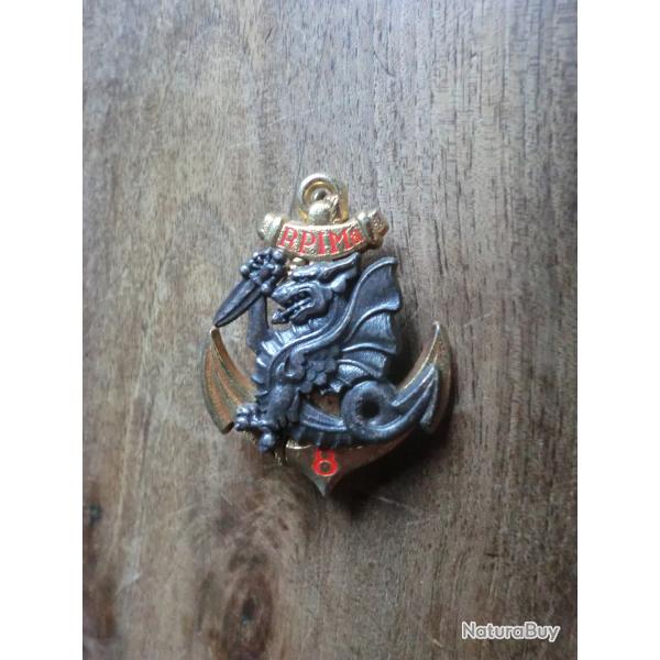 insigne   R.P.I.M.a 8 rgiment de parachutiste infanterie marine / delsart