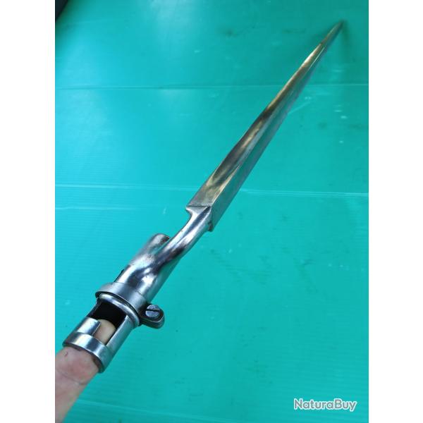 BAIONNETTE  U.S  A  DOUILLE  1855  .