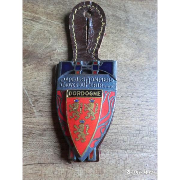 insigne �mail sapeurs pompiers  sauver ou p�rir ""dordogne / drago paris