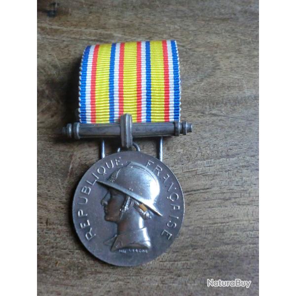 m�daille sapeur pompiers hommage au d�vouement L.bazor 1935