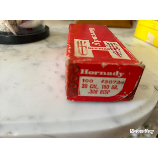 Ogives Hornady calibre 30 180 grains.308 BTSP