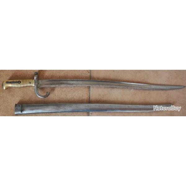 rare ba�onnette Chassepot fabrication allemande du contrat CAHEN
