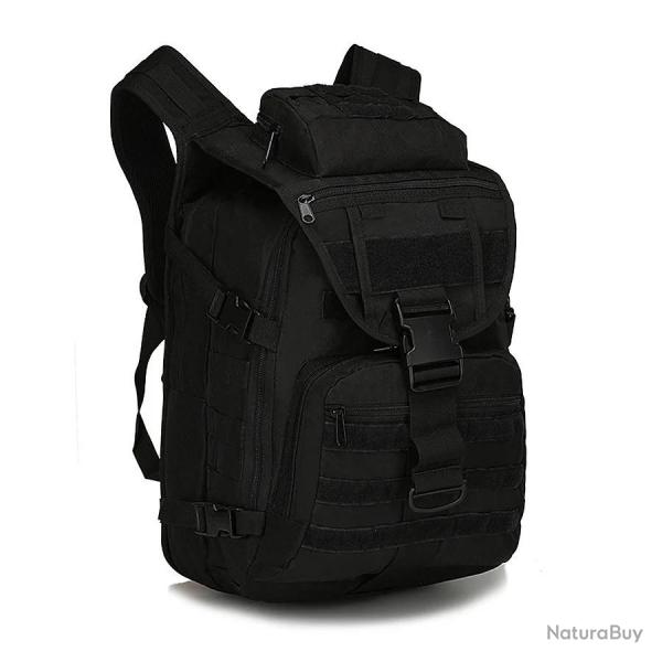 Sac � Dos Tactique 40L Robuste et Etanche Con�u pour la Chasse Camping randonn�e et voyages Noir