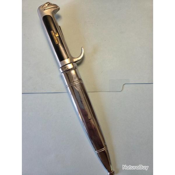 Une belle dague facsist officier MVSN mod 37 Foureau nickels  TBE