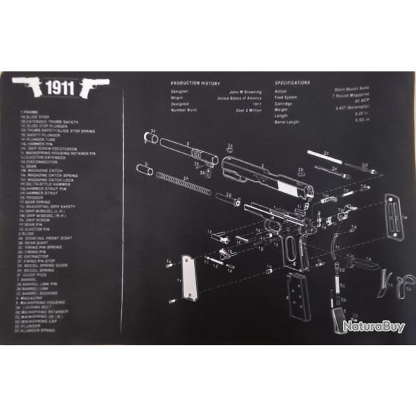 TAPIS DE NETTOYAGE COLT 1911