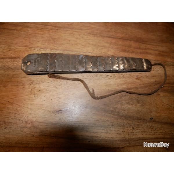 Jugulaire de Shako de troupe Premier Empire (garnitures fer)