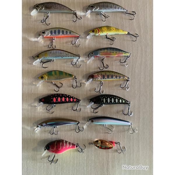Poissons nageurs truite perche