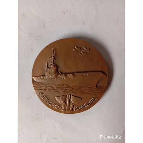 Mdaille BRONZE. Porte Avion. Arromanches. Juin 1944. Georges Guiraud