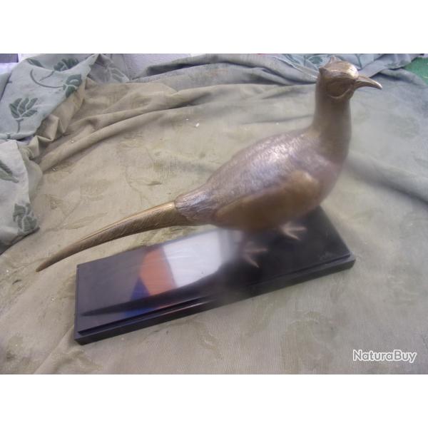 sculpture en bronze  de faisan Ignacio Gallo p�riode XX eme si�cle1925-1940