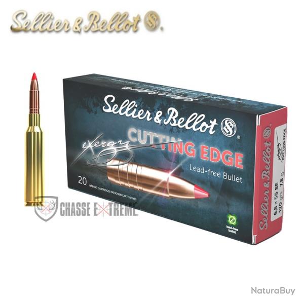 20 Munitions S&B Exergy Edge Cal 6,5x55SE 120Gr TXRGCE