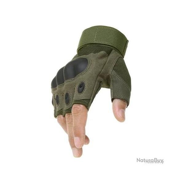 Mitaines tactiques en nylon vertes - livraison gratuite