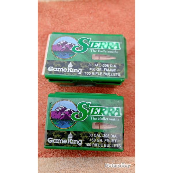 ogives cal:30  150grs Fmj Bt