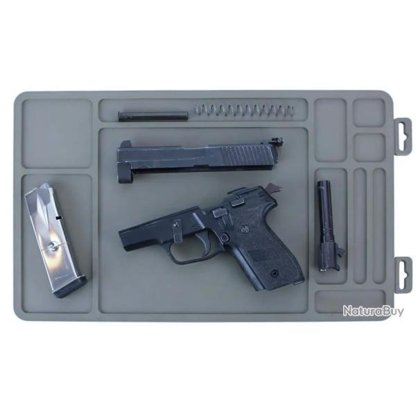 Tapis de d�montage pour armes de poing - 10 compartiments - LIVRAISON GRATUITE