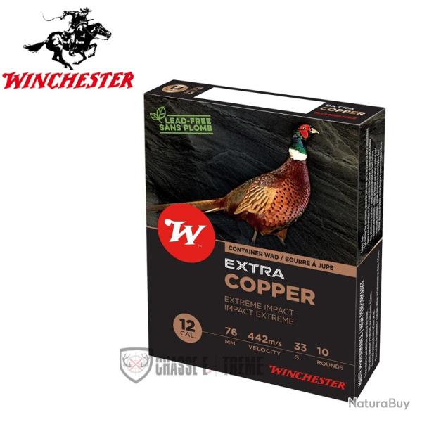 10 Cartouches WINCHESTER Extra Copper 33Gr Cal 12/76 Pb 4