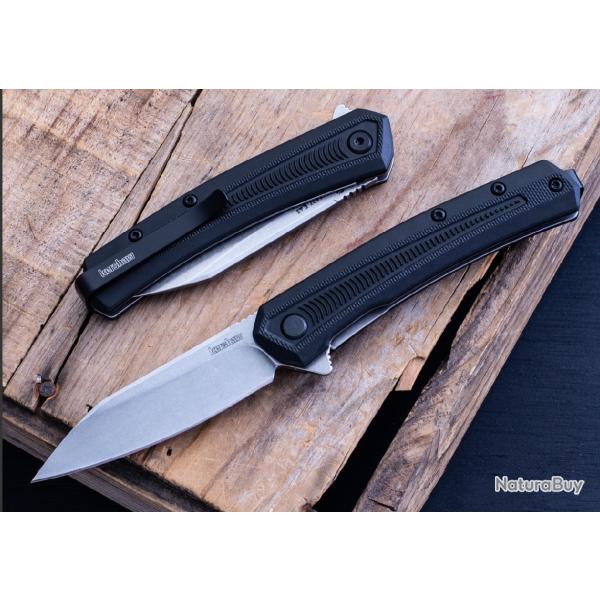 Couteau Kershaw Raygun A/O Lame Acier 4Cr14 Manche GFN Liner Lock Clip KS1427