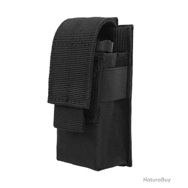 Porte chargeur simple - Velcro - Noir