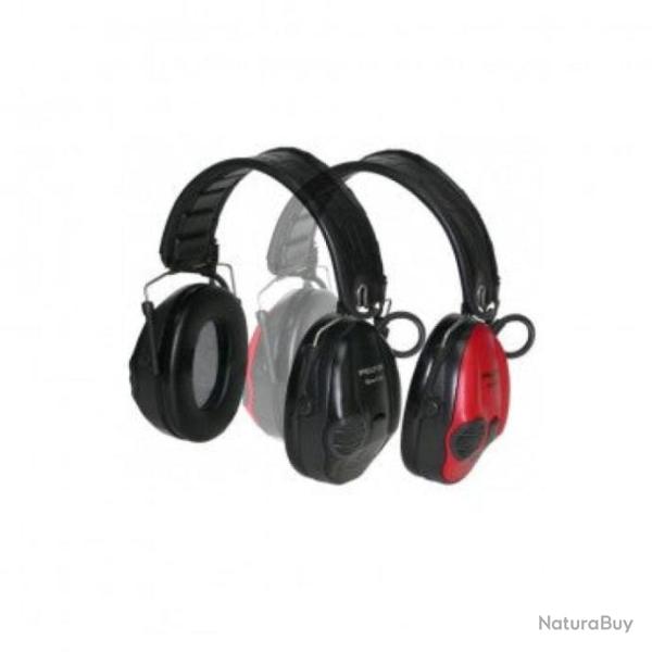 Wahoo ! Casque anti-bruit lectronique Peltor SportTac Noir/Rouge - Noir/Rouge