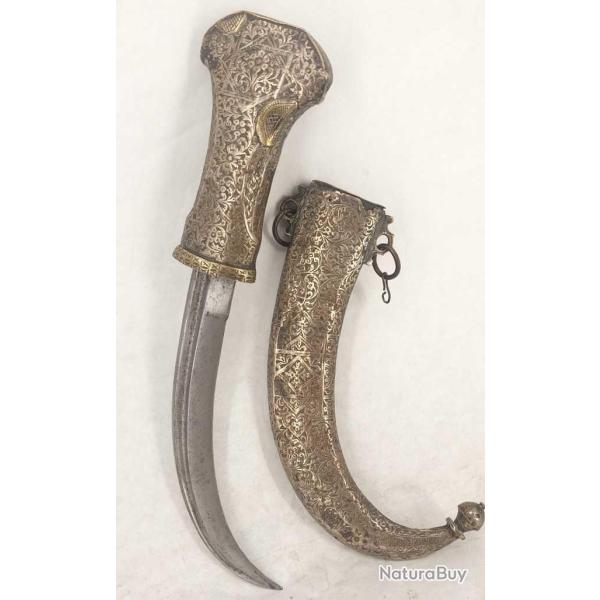 POIGNARD MAROCAIN XVIII KHENDJER - GRIFFE DE LION DE LA GARDE NOIRE DES SULTANS Collection XVIII