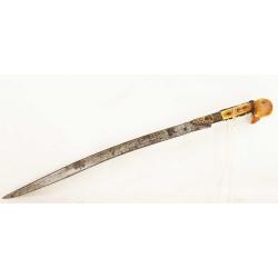 SABRE YATAGAN DES BALKANS ART TURC DEBUT XIX&egrave; Collection XIX eme