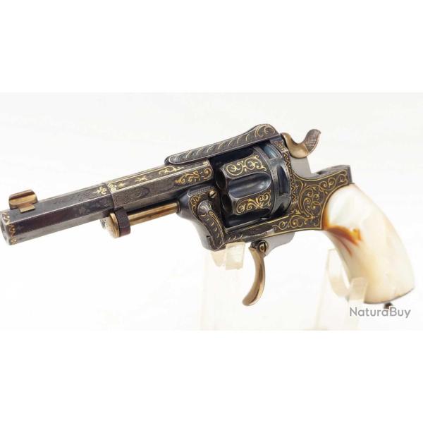 LUXUEUX REVOLVER FAGNUS MAQUAIRE CALIBRE 320 OFFERT PAR LE MARECHAL FOCH A LOUIS MOUILLESEAUX France