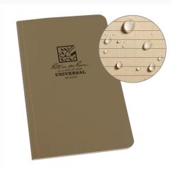 Carnet Reli&eacute; Imperm&eacute;able 12x18 Tan
