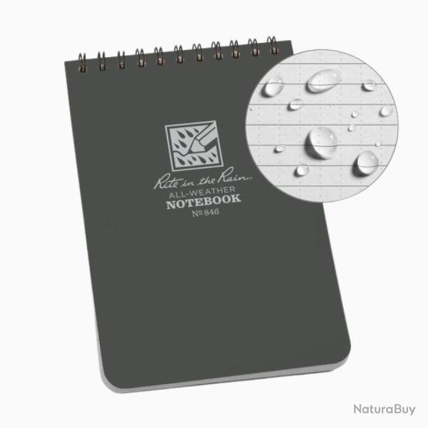 Bloc-notes impermable 10x15 Top Spiral Gris