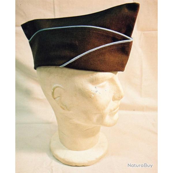 DESTOCKAGE : Calot US WW2 Garrison Cap Infanterie MILITARIA