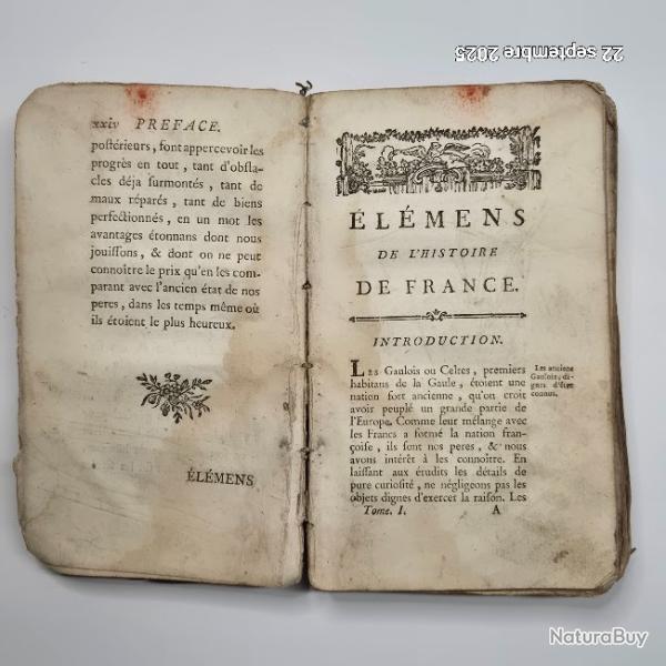 Elmens de l'Histoire de France depuis Clovis jusqu' Saint Louis, tome 1,