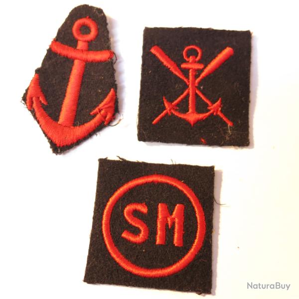 Lot de 3 insignes tissu Rf 123 bo5