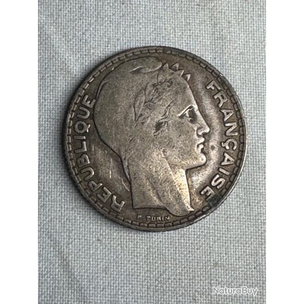 Pi�ce 10 Francs Turin 1932 - Argent -R�publique Fran�aise