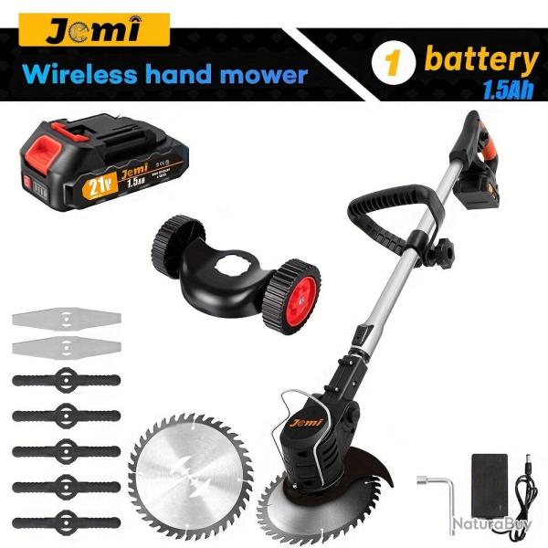 Debroussailleuse Tondeuse Jardin Sans Fil, Modele: 1 Batterie
