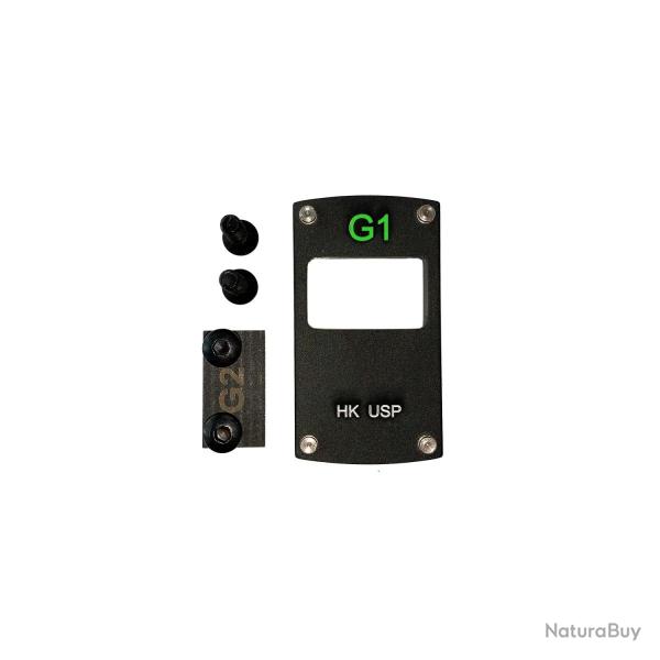 Plaque adaptateur Professor-Optiken pour point rouge 1x17x24 H&K usp