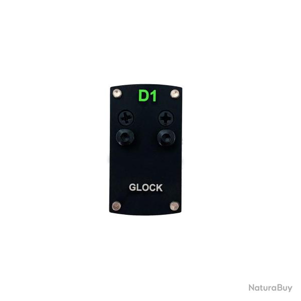 Plaque adaptateur Professor-Optiken pour point rouge 1x17x24 Glock & Taurus G3C