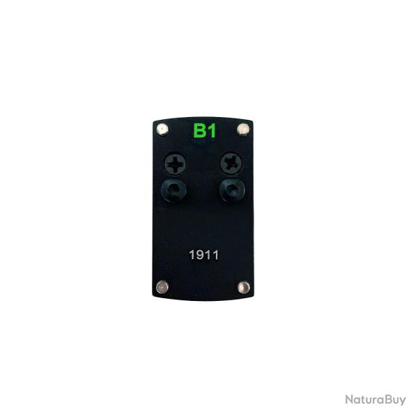 Plaque adaptateur Professor-Optiken pour point rouge 1x17x24 Colt M1911