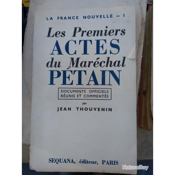 Livre la France nouvelle I -- Livres sur le Mar�chal P�tain