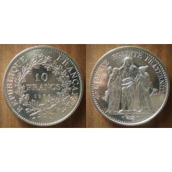 France 10 Francs 1966 Hercule Piece Argent Hercules Franc Frcs Frc frs