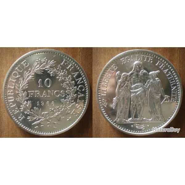 France 10 Francs 1966 Hercule Piece Argent Hercules Franc Frcs Frc frs