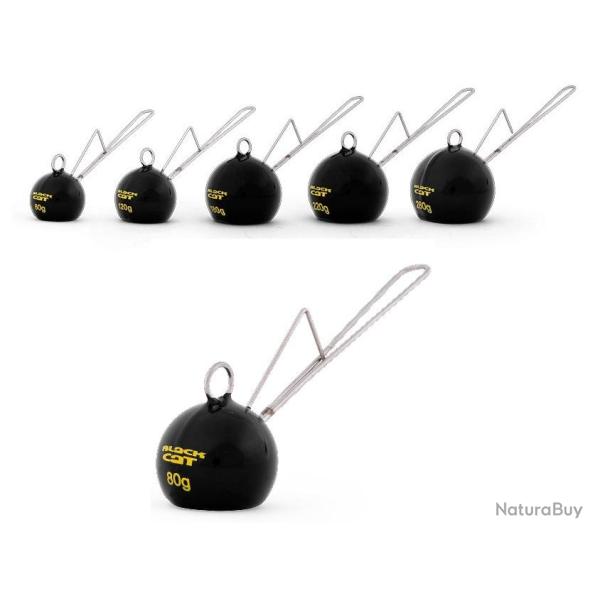 TETE PLOMBEE CAT BALL DEAD OR ALIVE SYSTEM BLACK PAR 2 180gr