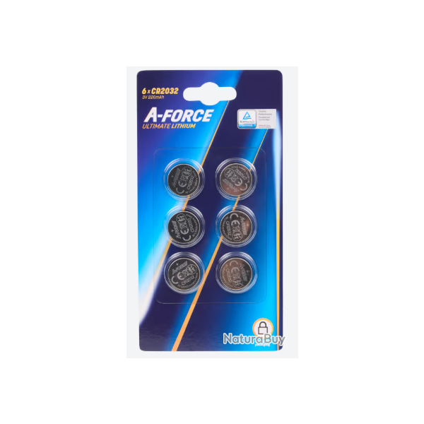 Piles boutons A-Force CR2032