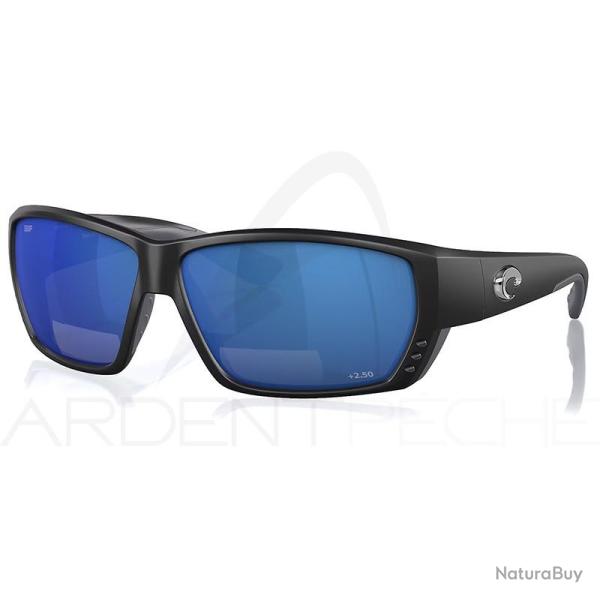 Lunettes polarisantes COSTA DEL MAR Tuna alley readers 2.50 Matte black Blue mirror 580P