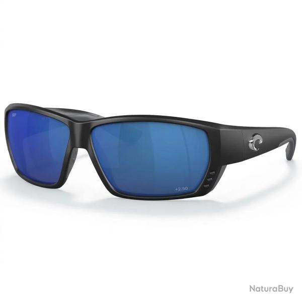 Lunettes polarisantes COSTA DEL MAR Tuna alley readers 2.50 Matte black Blue mirror 580P